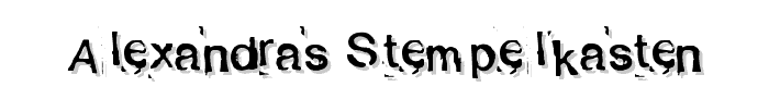 Alexandras Stempelkasten font